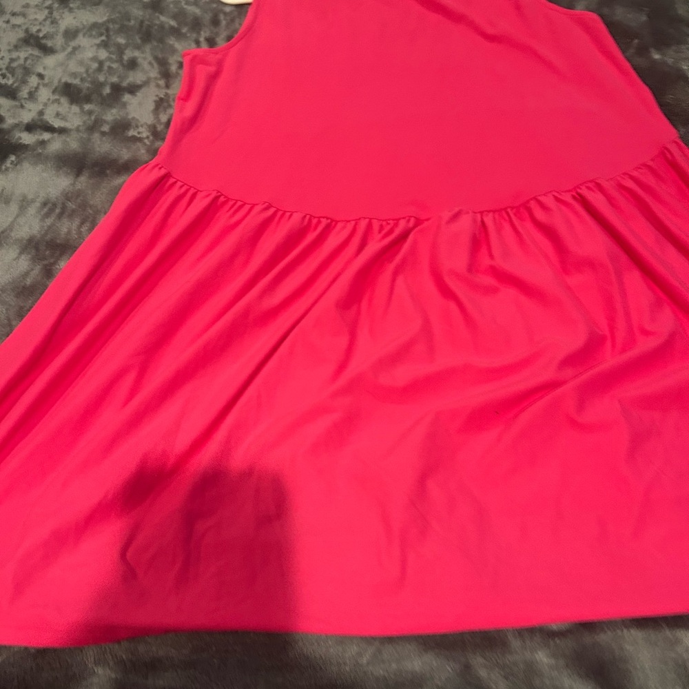 Vibrant Pink Sleeveless Dress